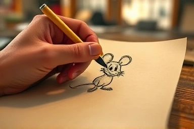 The birth of an iconic character, Mickey Mouse
