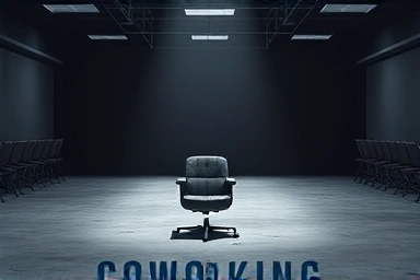 Symbolic image of a collapsed coworking space.