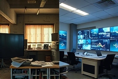 Contrast of old technology vs. modern innovation, symbolizing missed opportunities.