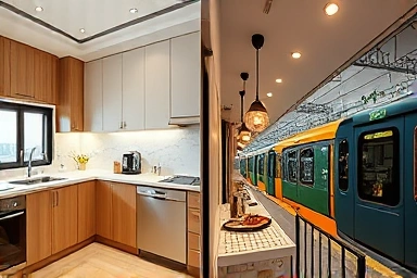 Comparison of hotel kitchen facilities for family stays in Haeundae.
