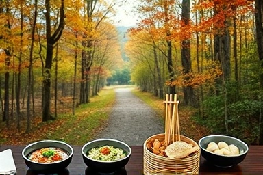 담양 국수와 함께 즐기는 가을 풍경