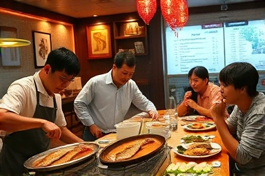 고창 맹구네 장어 식당 내부 풍경