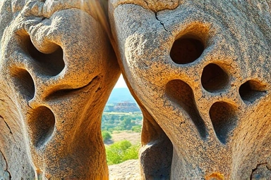 마이산의 신비로운 지질 현상, 타포니