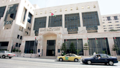 مبنى البنك المركزي في عمان - (تصوير: ساهر قدارة)