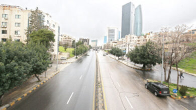 أحد شوارع عمان كما يظهر يوم في حظر سابق-(أرشيفية)