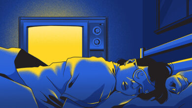 ضوء التلفاز يؤثر على النوم بطريقة سلبية
