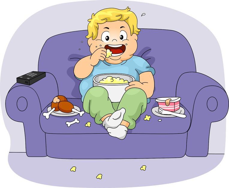 الأكل أثناء مشاهدة التلفاز