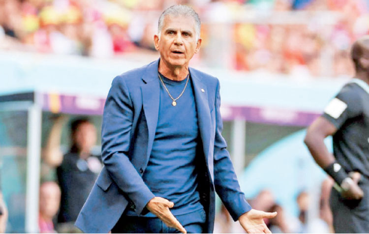 مدرب المنتخب الإيراني كارلوس كيروش -(من المصدر)
