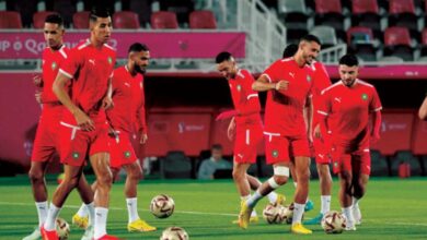 لاعبو المغرب عازمون على إنهاء المونديال القطري بالتتويج بالبرونزية