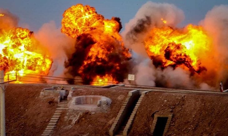 انفجار قوي بمصنع عسكري في مدينة أصفهان