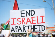 ‏مظاهرة مؤيدة لفلسطين في تورنتو، كندا - (المصدر)‏