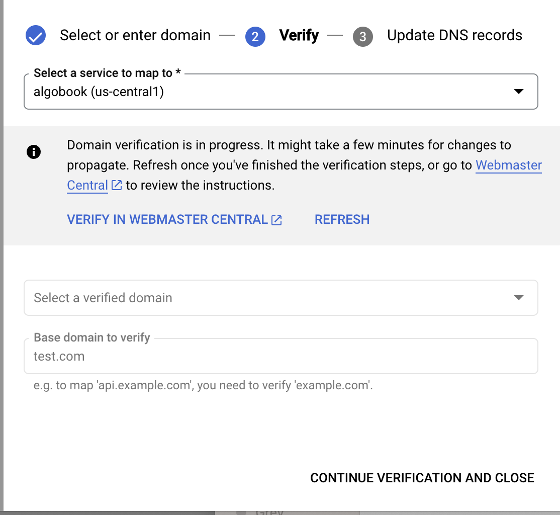 verify domain