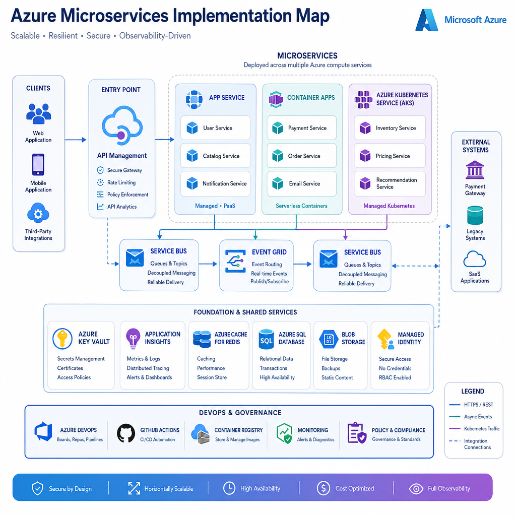 Azure Implementation Map