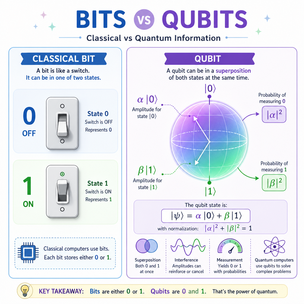 Bits Versus Qubits