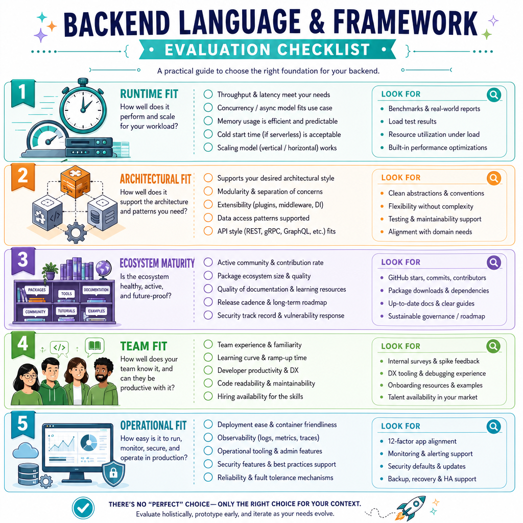 Choosing Frameworks Wisely