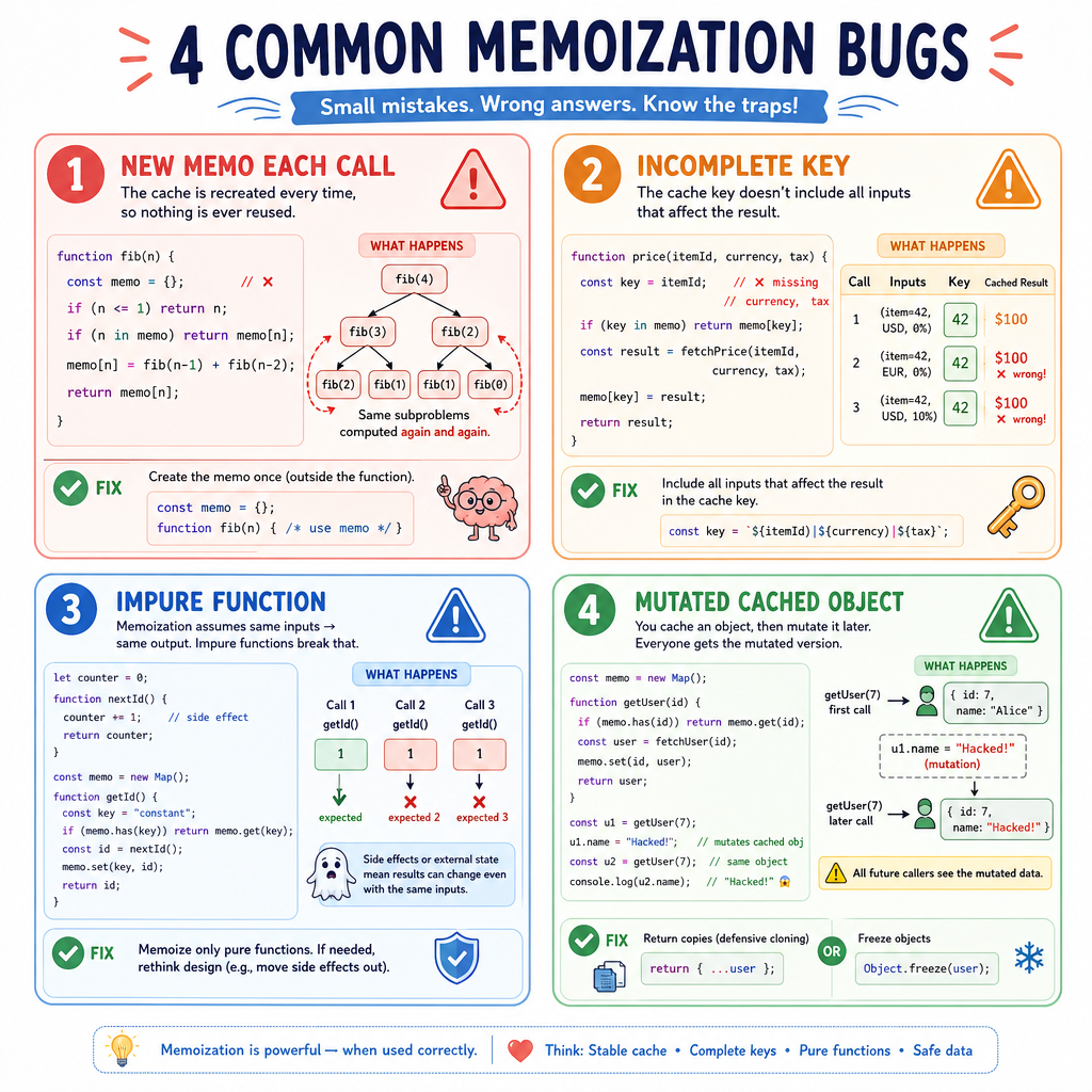 Common Memoization Bugs