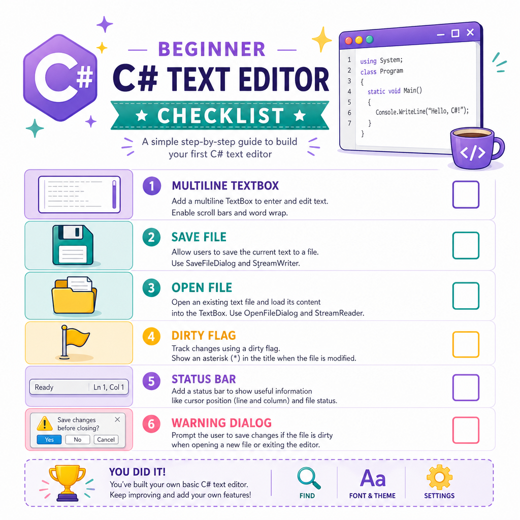 Editor Build Checklist