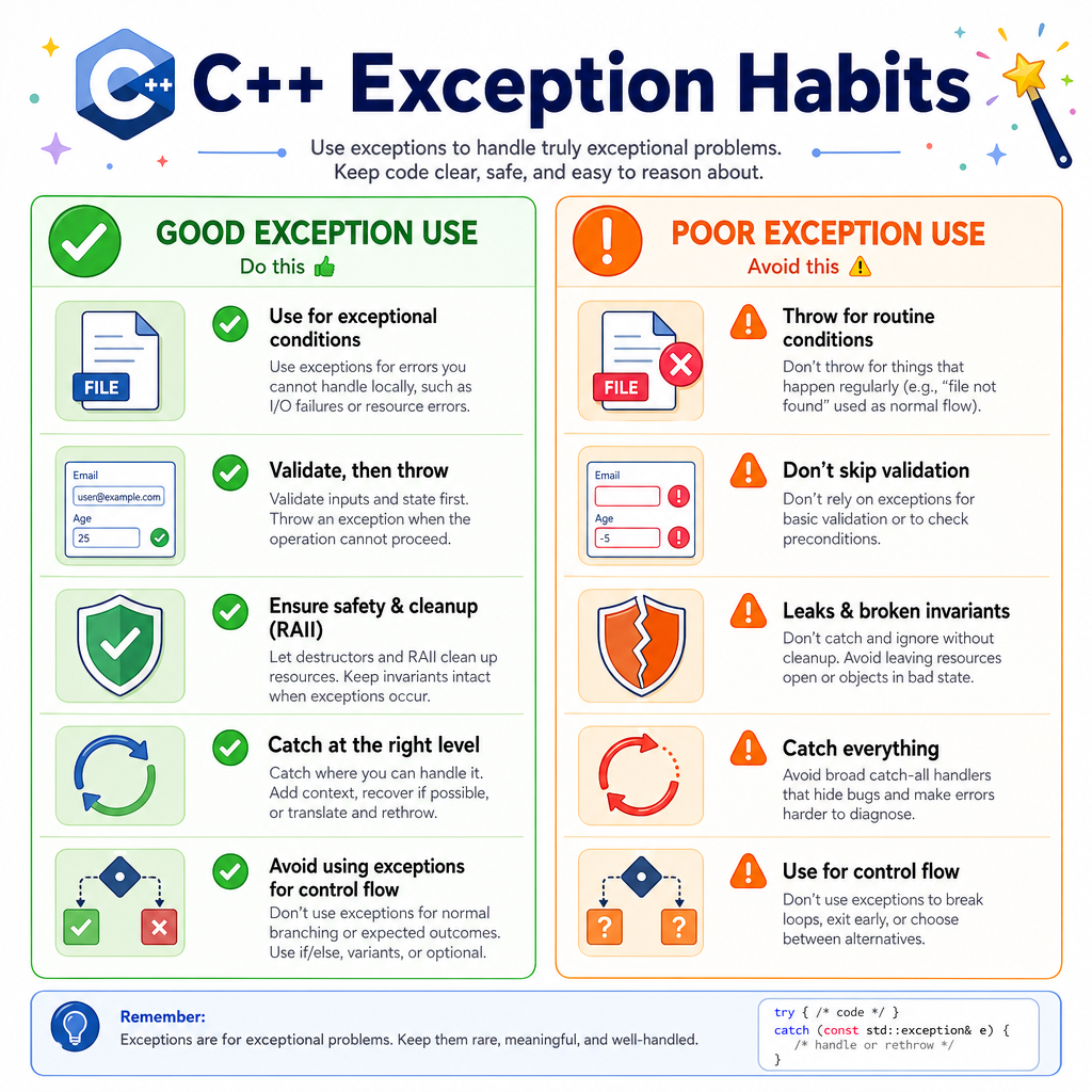 Exception Habits