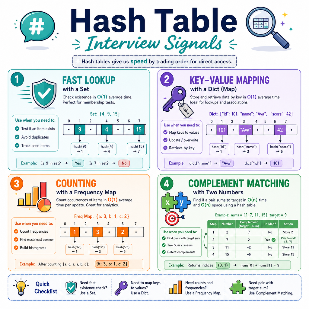 Hash Table Checklist