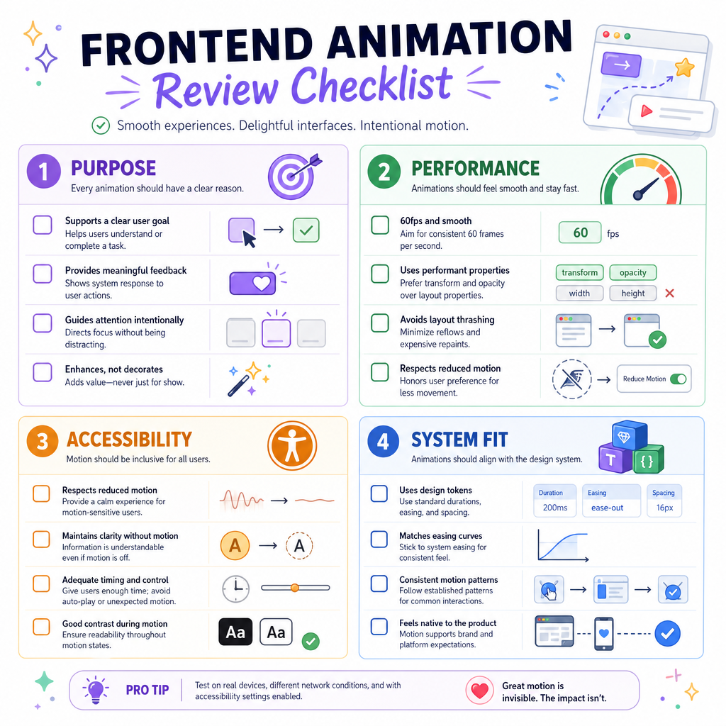 Motion Checklist