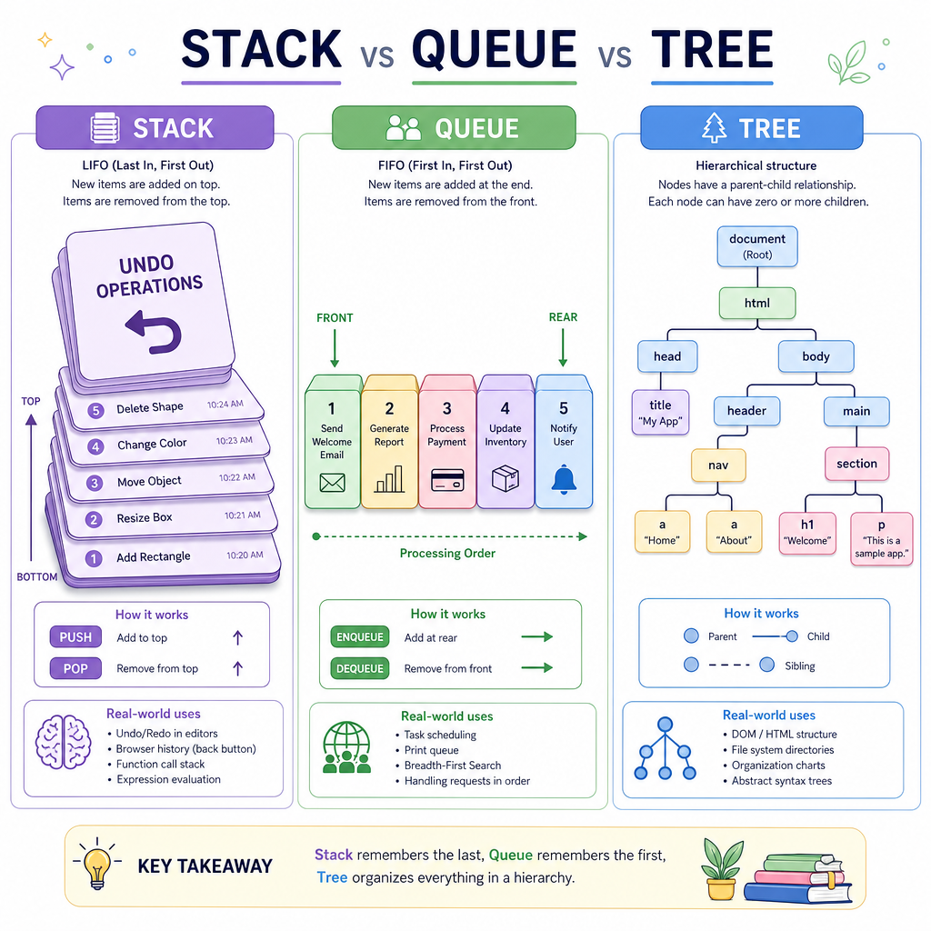 Stacks Queues Trees
