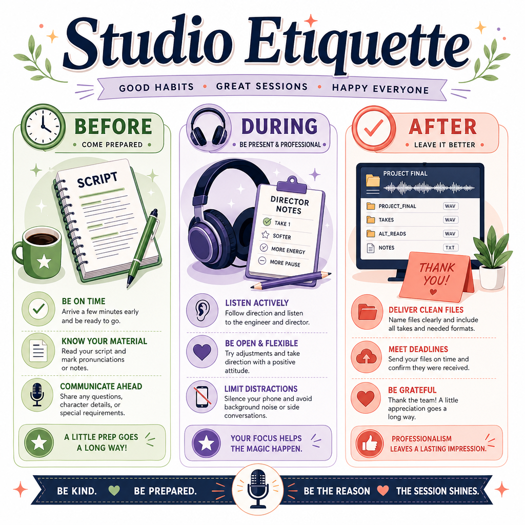 Studio Etiquette