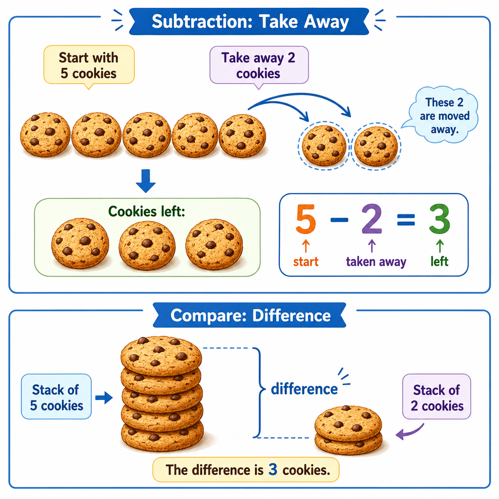 Subtraction Means Less
