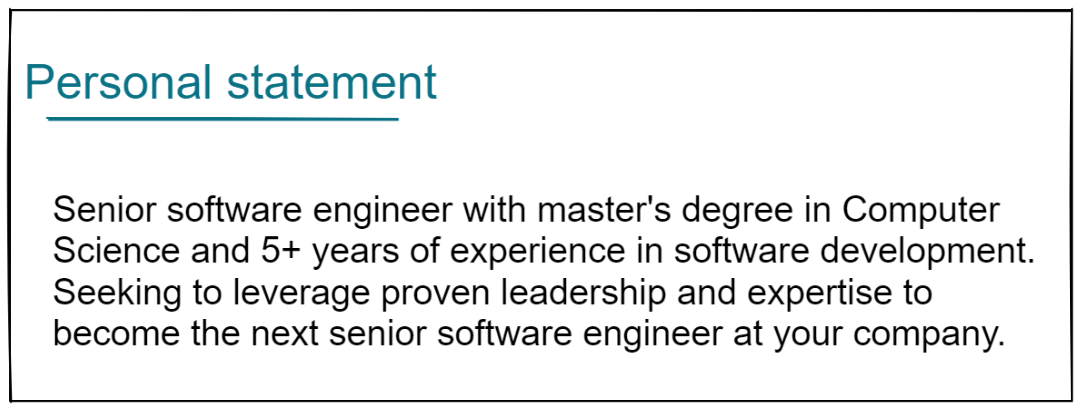 personal statement software engineer