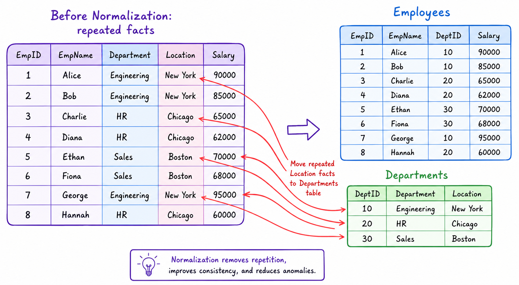 Normalization Anomalies
