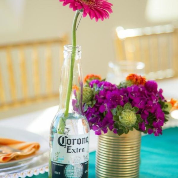 DIY Beer Bottle Flower Vase