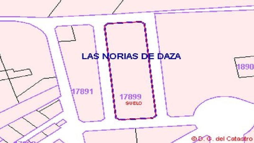 Terrain urbain de 4341m² dans rue Rio Nilo (N), Ejido (El), Almería