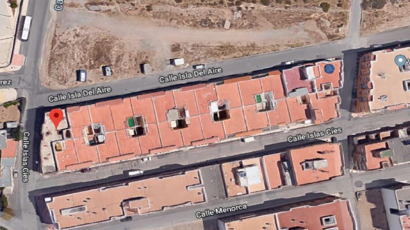 Travail arrêté dans rue Islas Cies, Vícar, Almería