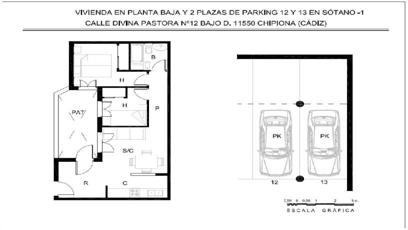 Plaza de garaje de 30m² en calle Divina Pastora, Chipiona, Cádiz