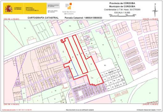 Suelo urbanizable de 45133m² en pol. ind. 108 Parcela 28, Córdoba