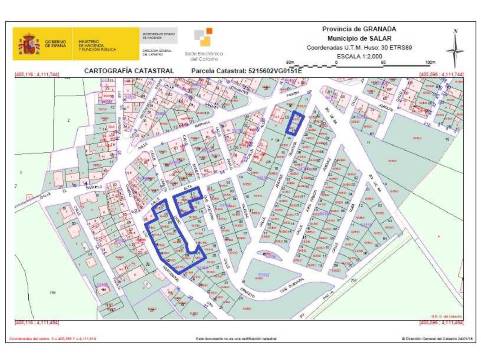 Suelo urbano de 121m² en calle Alta, Salar, Granada