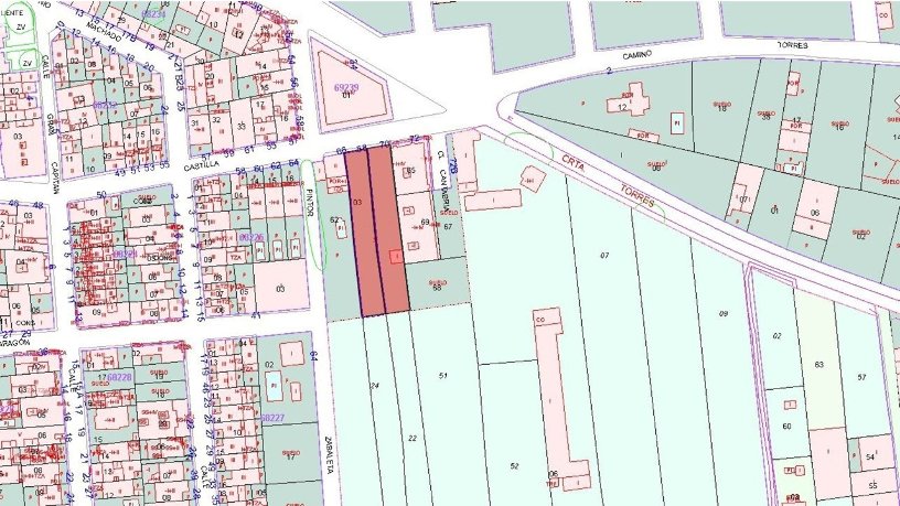 Terrain aménageable de 1410m² dans rue Castilla, Mancha Real, Jaén