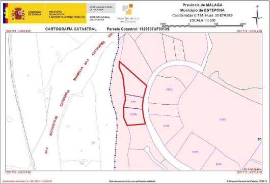 Developable land  on sector Sup 07 Arroyo Vaquero Norte 1 P,r4, Estepona