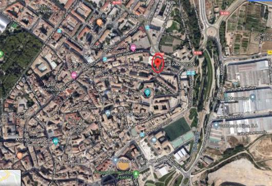 Terrain aménageable de 1018m² dans rue Pedro Iv, Huesca