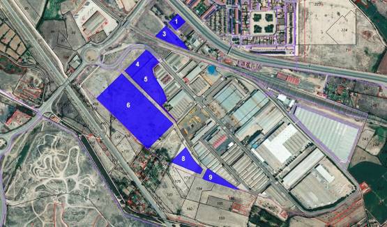 Developable land in spot Cartuja Baja, Area U-86-2b Pgou Zaragoza, Zaragoza