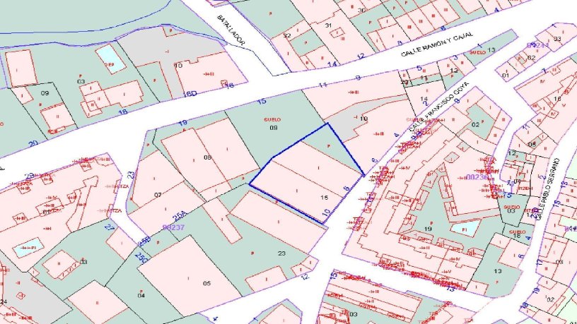 Suelo urbano de 937m² en calle Goya Francisco, Cadrete, Zaragoza