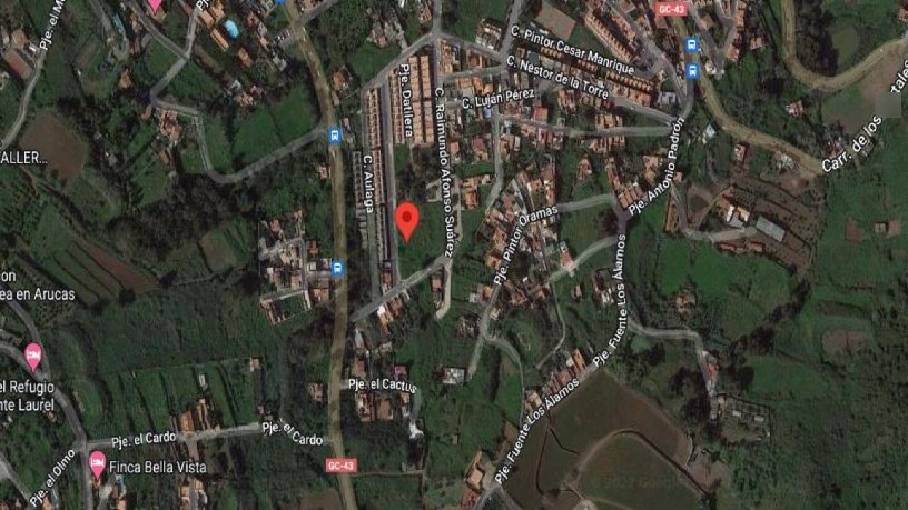 Terrain aménageable de 1050m² dans rue Pino Canario, Arucas, Las Palmas