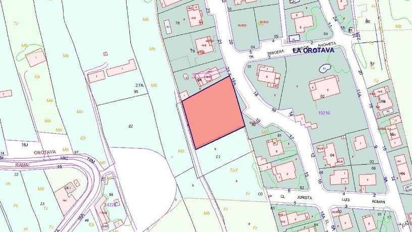 Terrain urbain de 1672m² dans rue Regidor Anchieta Y Alarco, Orotava (La), Santa Cruz De Tenerife