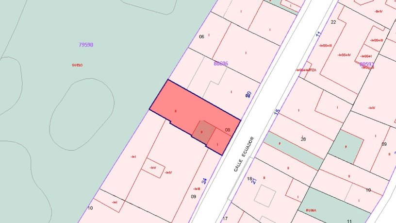 Terrain urbain de 120m² dans rue Ecuador, Albacete