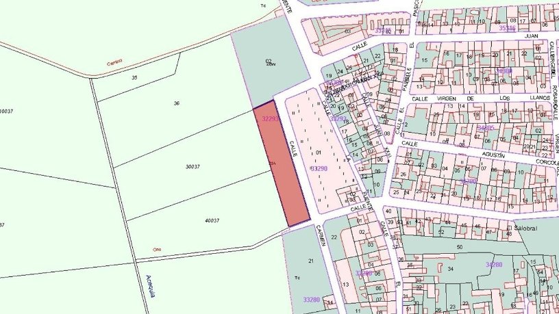 Terrain aménageable de 2470m² dans rue Fuente, Albacete