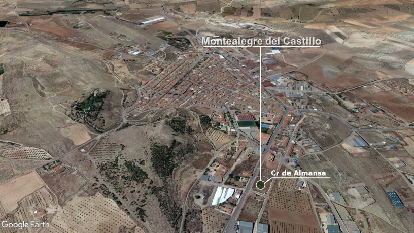 Suelo urbano de 941m² en calle Almansa, Montealegre Del Castillo, Albacete