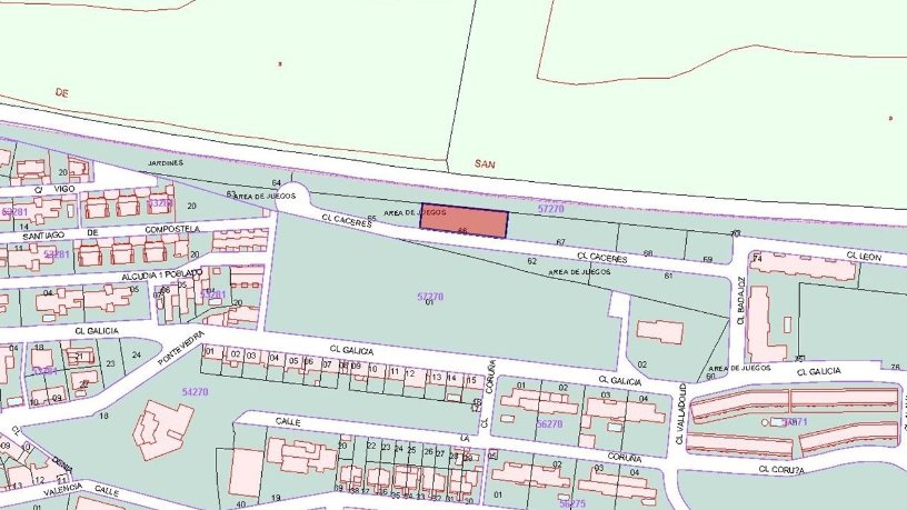 Suelo urbanizable de 1206m² en calle Caceres, Puertollano, Ciudad Real