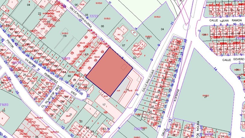 Terrain urbain de 1800m² dans rue Pintor Rivera, Numancia De La Sagra, Toledo