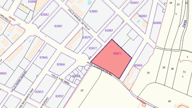 Terrain urbain de 12636m² dans rue 3/6 Cm Viejo Tornadizos 3, Ávila