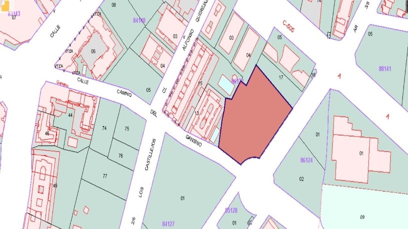 Terrain urbain de 5107m² dans rue 2/6 Los Castillejos, Ávila