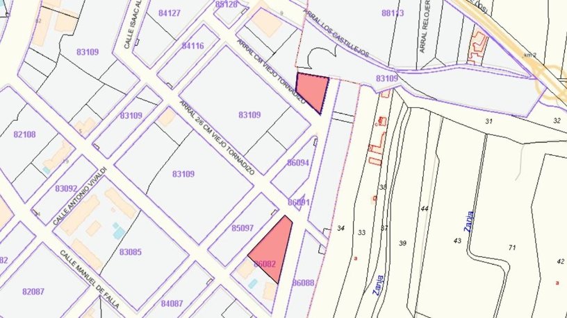 Terrain urbain de 2993m² dans rue 3/6 Cm Viejo Tornadizos 3, Ávila